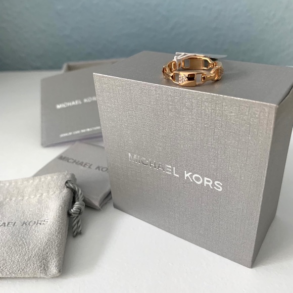 SOLD NWT MK 14k rosegold over sterling silver ring - Picture 6 of 8